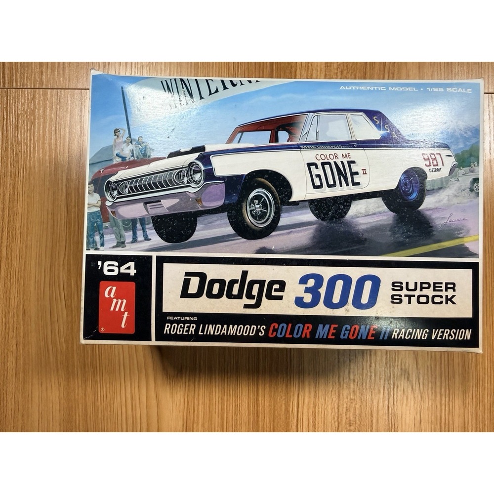 AMT 1/25 '64 Dodge 330 Super Stock Color Me Gone Built Model Car Kit w/ Box